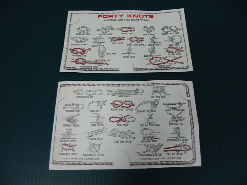 40 Knots Card (reproduction)